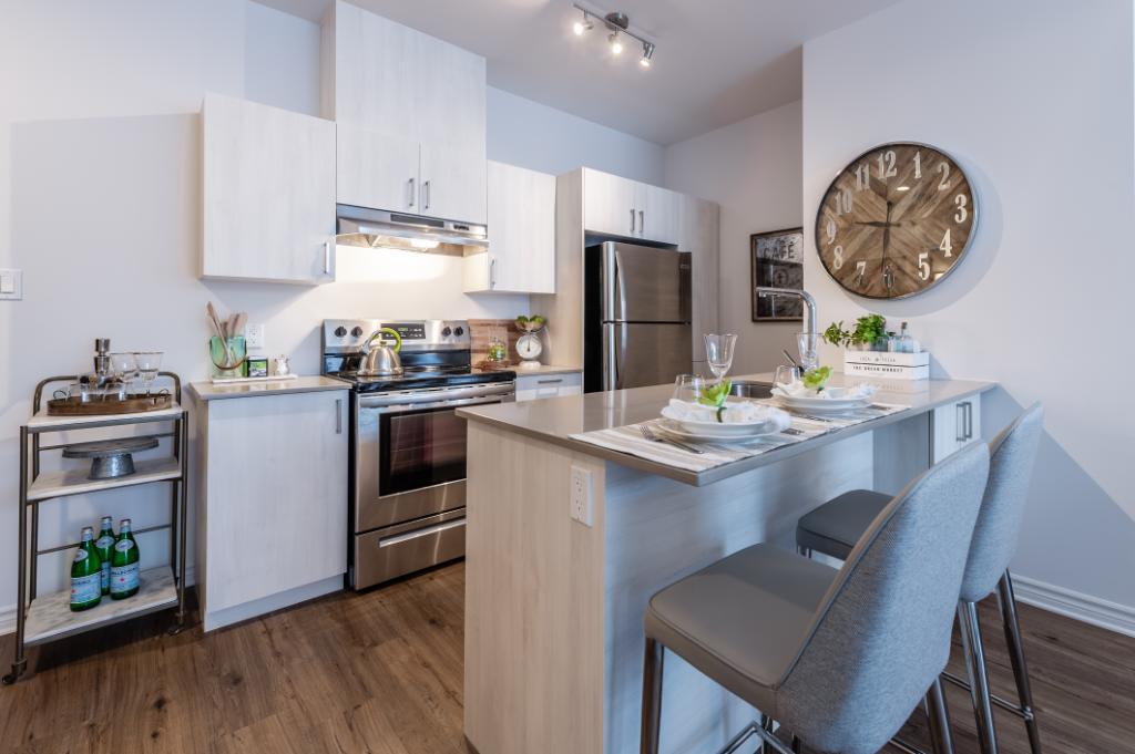 Superbe condo 3 1/2 + Boudoir (1 bdrm +Den) à louer dans Pointe-Claire