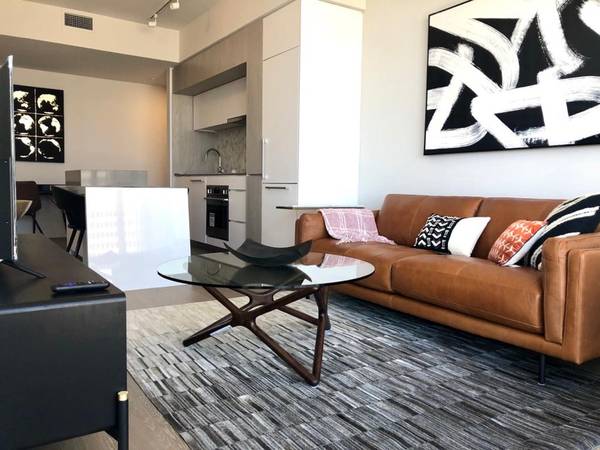 Furnished Condo Rental - 1 Bed, 1 Bath, Modern Kitchen, Upscale Decor