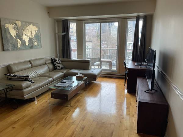 Fully furnished 2 bedroom/bathroom condo next to McGill university