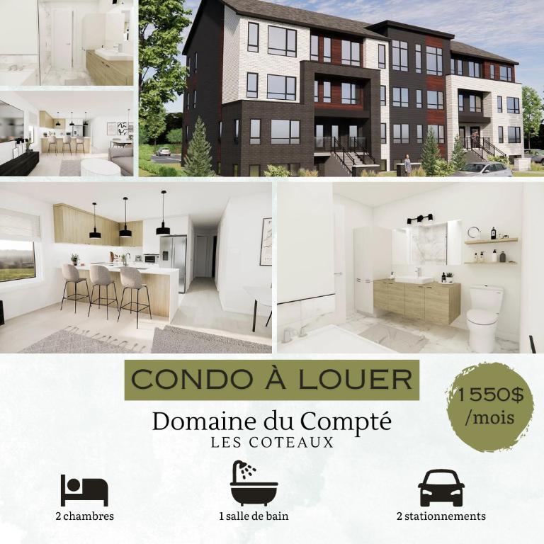 Condo moderne et neuf à louer