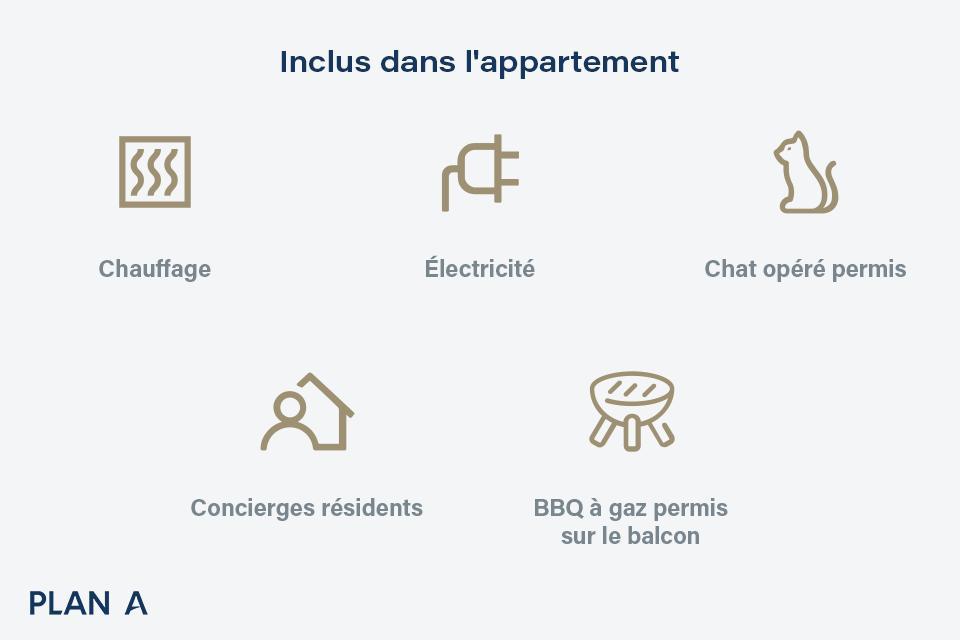 Complexe du Parc | Appartements 2 1/2 à louer | Sherbrooke near Cégep