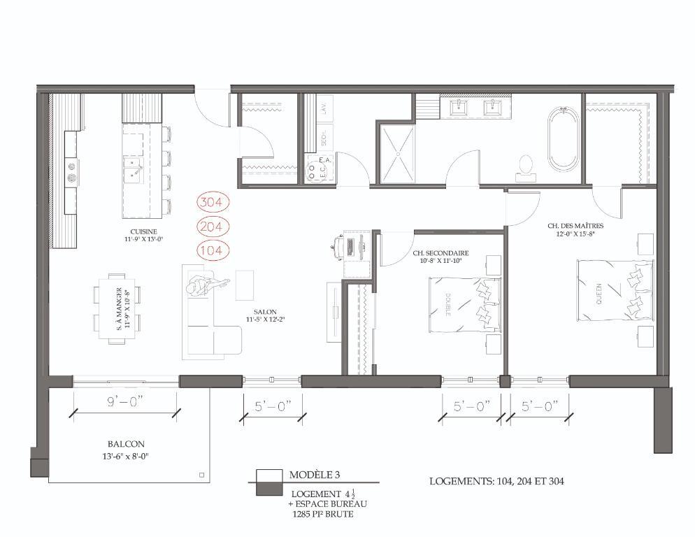 IMMEUBLE 55 ans et plus - 4 1/2 STATIONNEMENT INTÉRIEUR - ASCENSEUR