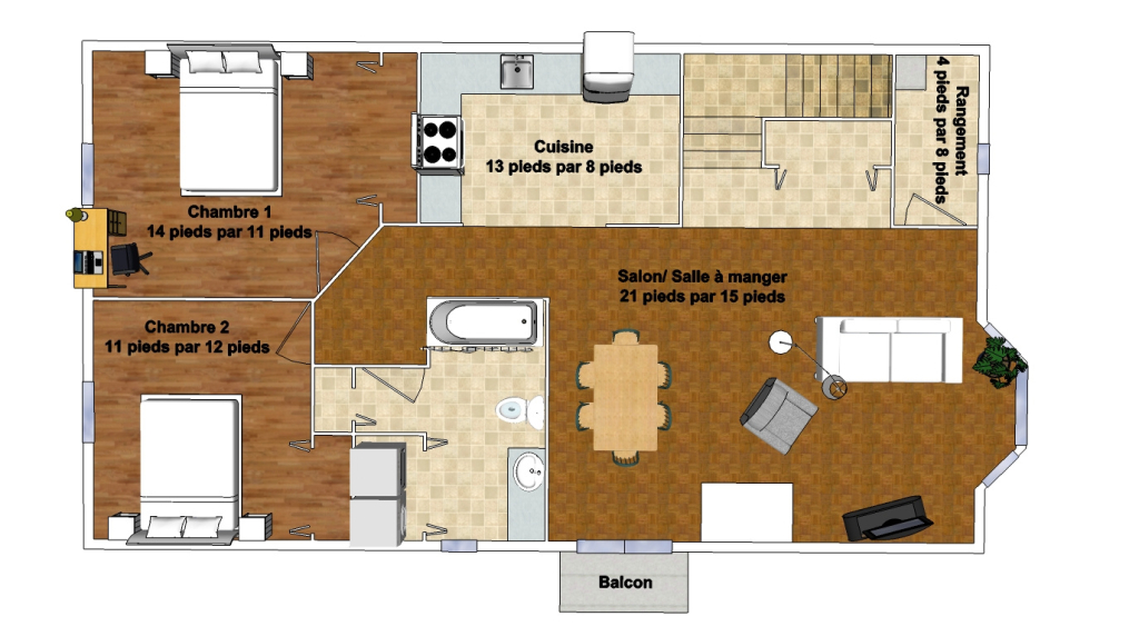 Grand Logement De 2CC