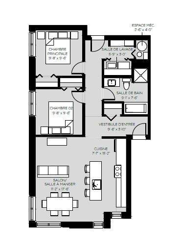 Appartement De 2 Chambres à Louer à Lavaltrie