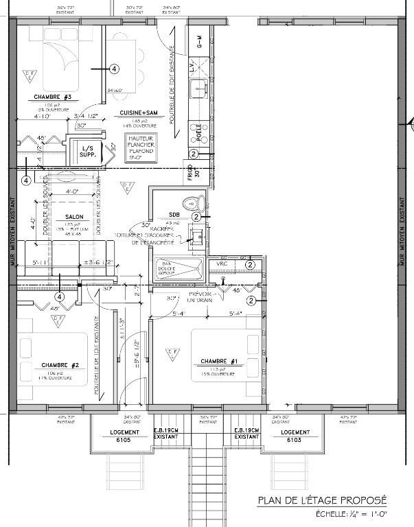 À LOUER : Grand 5 ½ Rénové à Ville-Émard