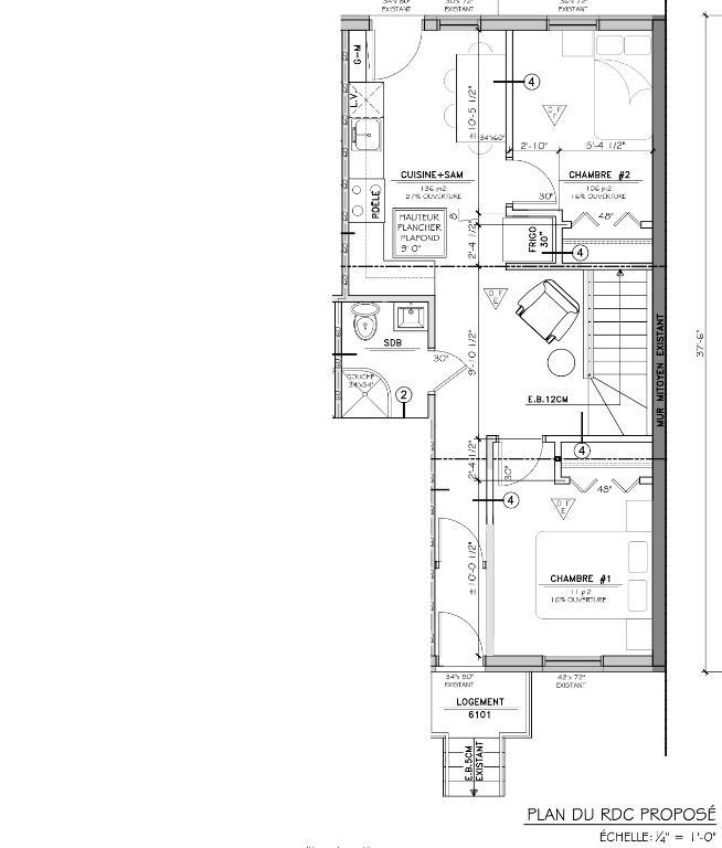 À LOUER : Exceptionnel 5 ½ avec Cour Privée à Ville-Émard