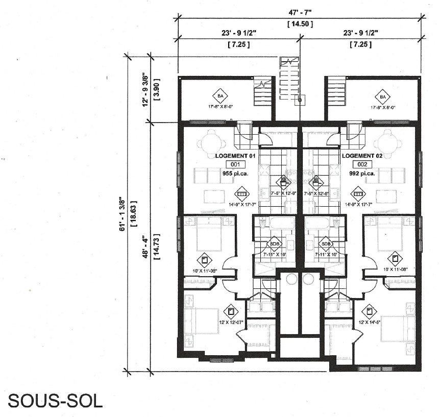 NOUVEAU! 6 Logements 4½ à Louer