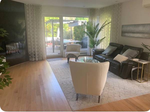 Montreal Furnished Condo Rental-3 Bed, 2 Bath, Private Garden, Patio