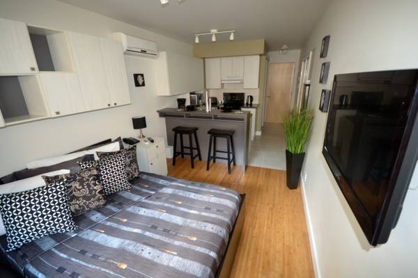 Disponible nouveau Studio meuble dans le Plateau Mont Royal