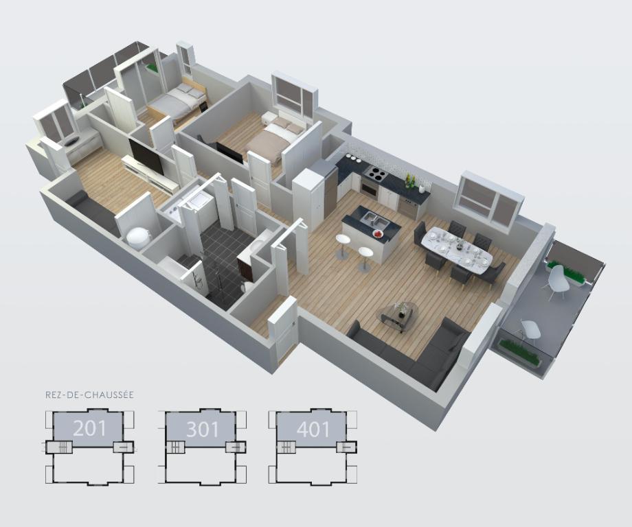 5 ½, St-Constant, Libre 15 janvier 2025, A/C (Thermopompe), Parking, Immeuble 2018