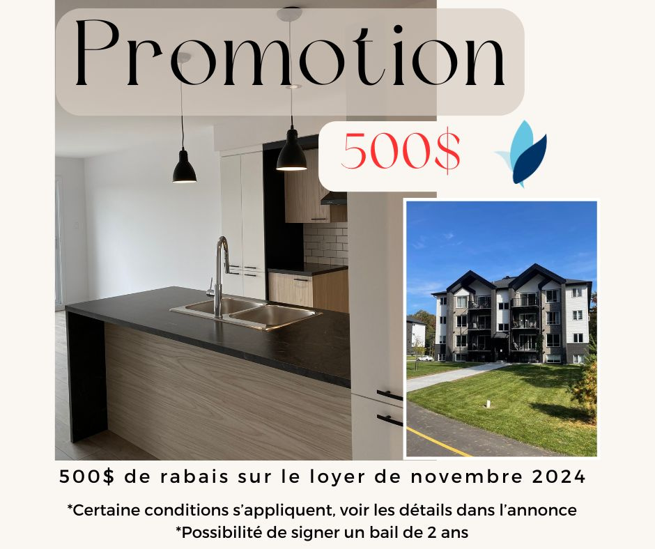 Logement 5 1/2 - Novembre 2024 St-Jérôme