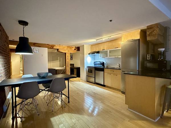 OLD MTL: CONDO WITH 1 CAC SEMI- CLOSED FULLY FURNISHED