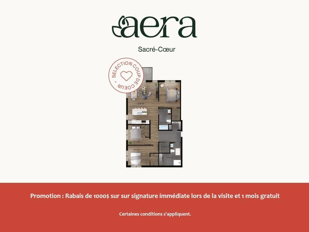 Aera Sacré-Coeur 5 1/2 *1 MOIS GRATUIT* St-Hyacinthe Condo / appartement / logement à louer