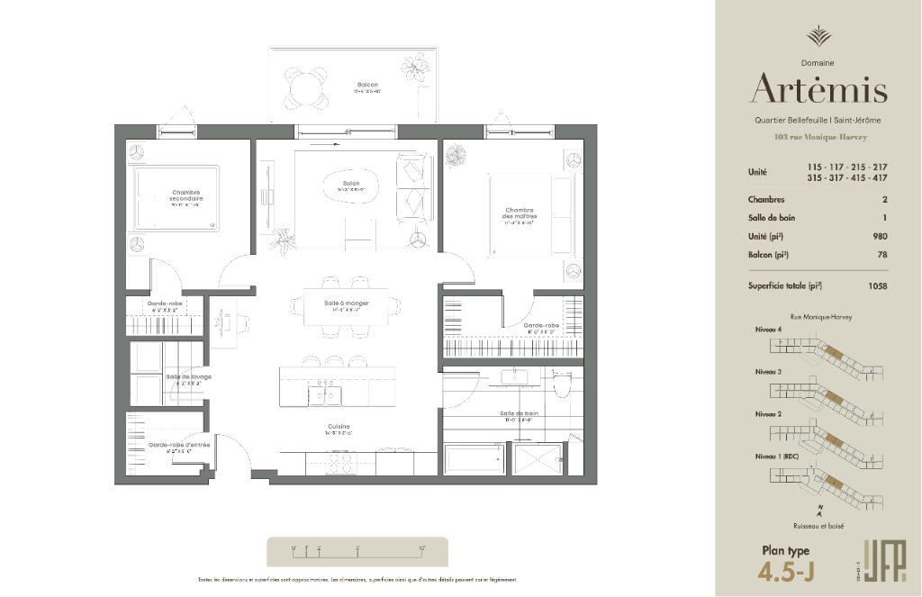 Habitations locatives neuves à Bellefeuille Domaine Artémis Saint-Jérôme - Condo / appartement / logement