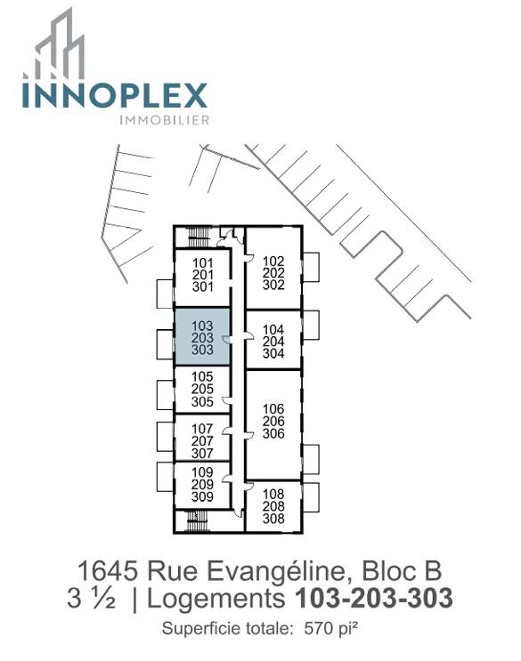 303 - 1645 Evangéline