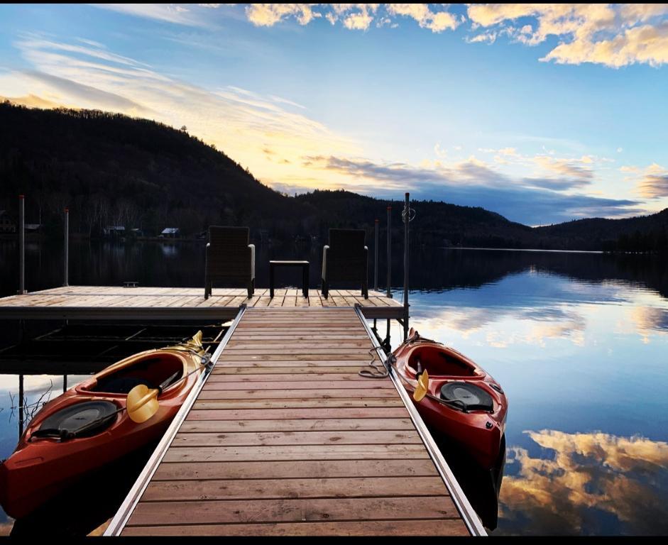 chalet a louer sur le lac henault a mandeville lanaudiere