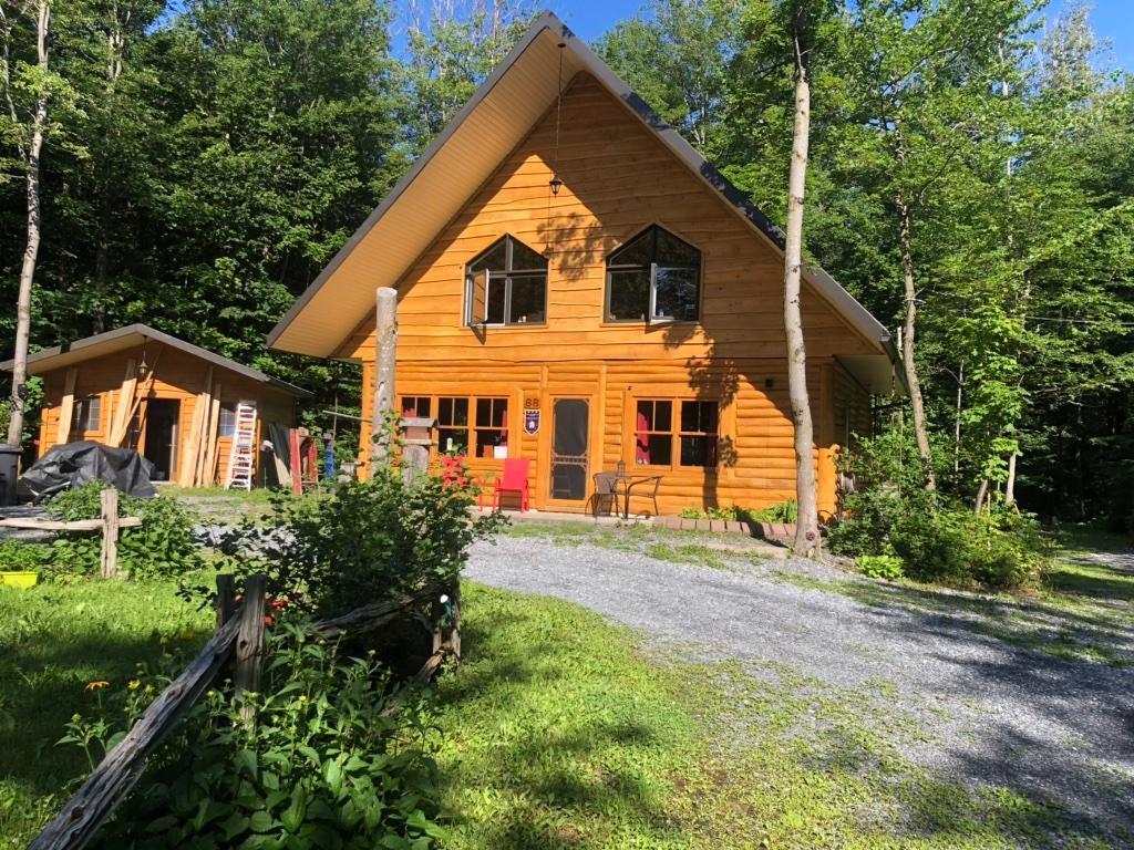 chalet à louer en bois rond