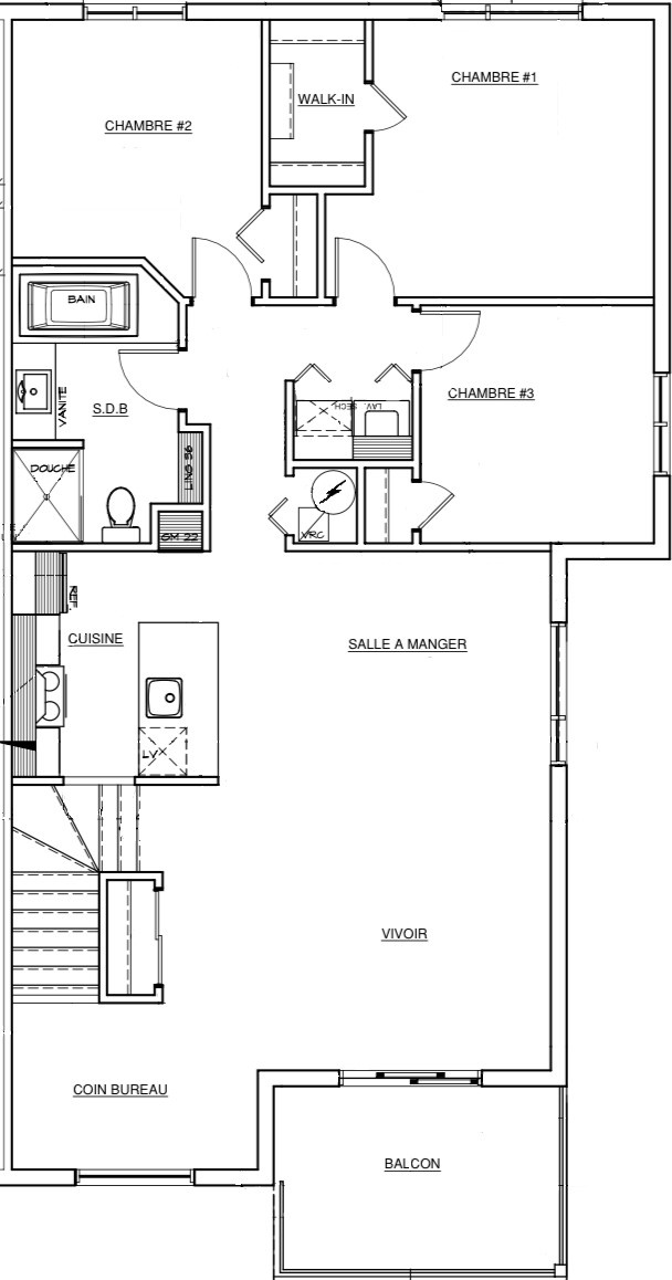 5 1/2 à Louer Avec Espace Bureau