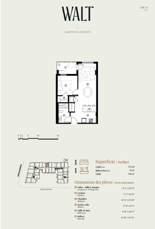 WALT Dorval : unités 3 1/2 disponibles dès le 1er juillet ! Condo à louer Montréal Dorval - appartement / logement