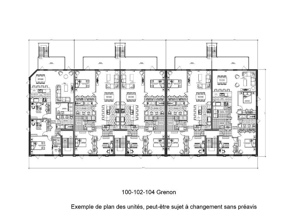 Condo neuf 3 chambres à louer