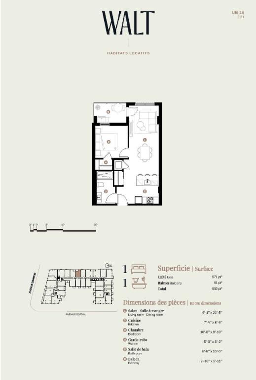 WALT Dorval : unités 4 1/2 disponibles dès le 1er juillet ! Condo Montréal Dorval à louer - appartement / logement