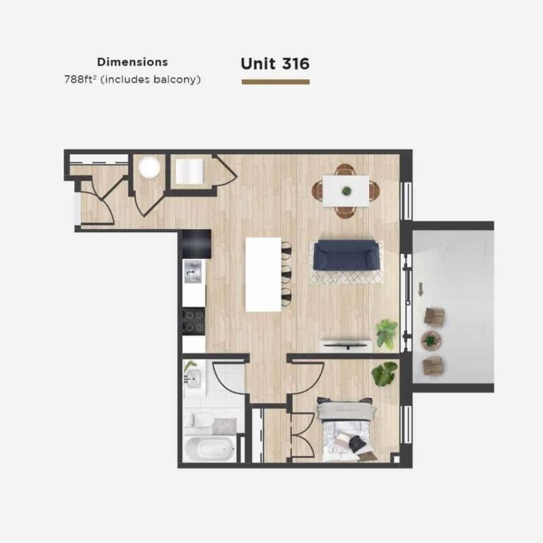 1 CH - 1 SDB - Gatineau - $1,660 /mo