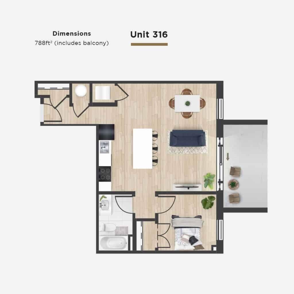1 CH - 1 SDB - Gatineau - $1,660 /mo