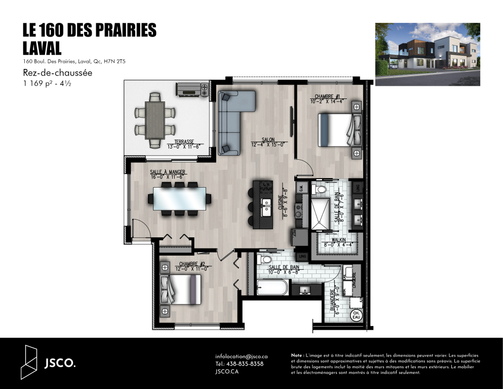 4½| Sept Vue Et Accès Rivière| 2 SDB