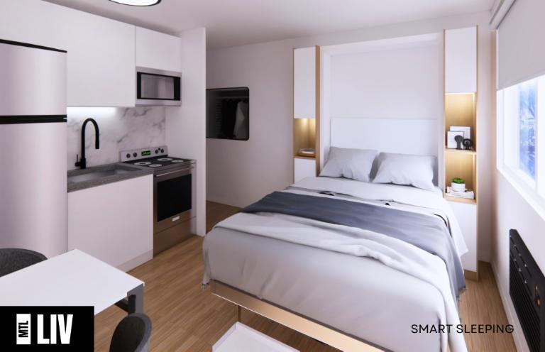 Studio Intelligent - Montréal Centre-Ville, Tout Meublé