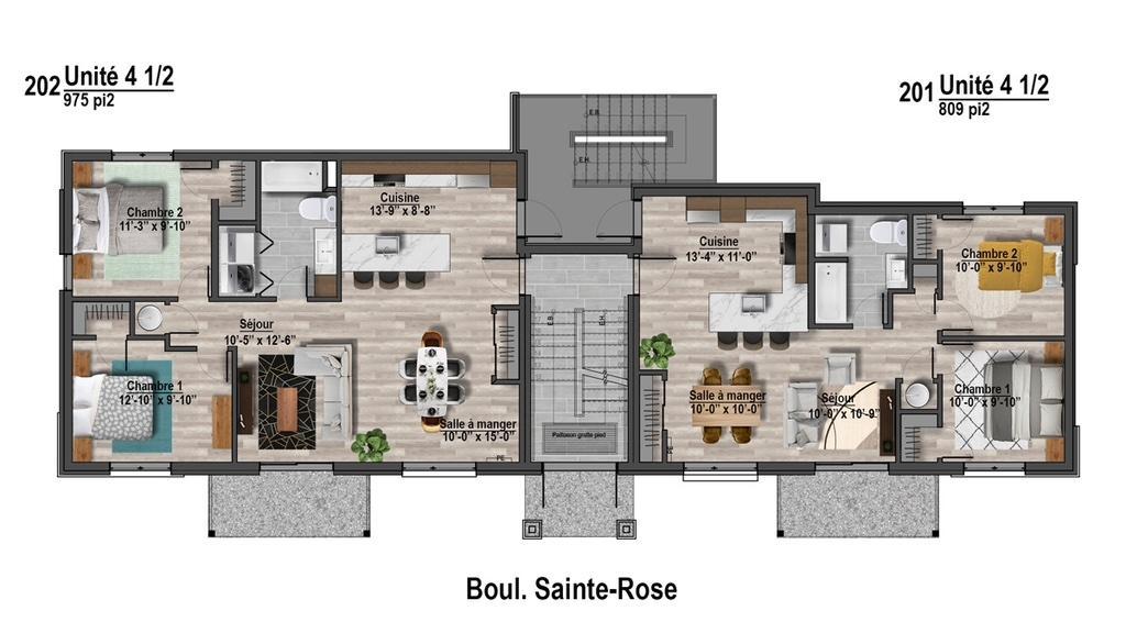 4-1/2, À LOUER À LAVAL (Ste-Rose) Appart./condo *NEUF*
