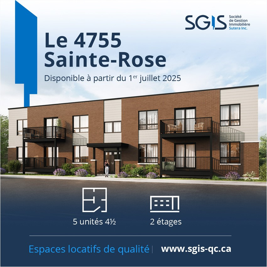 4-1/2, Appartement / Condo Neuf