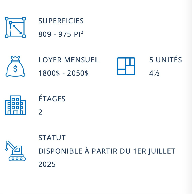 4-1/2, Appartement / Condo Neuf