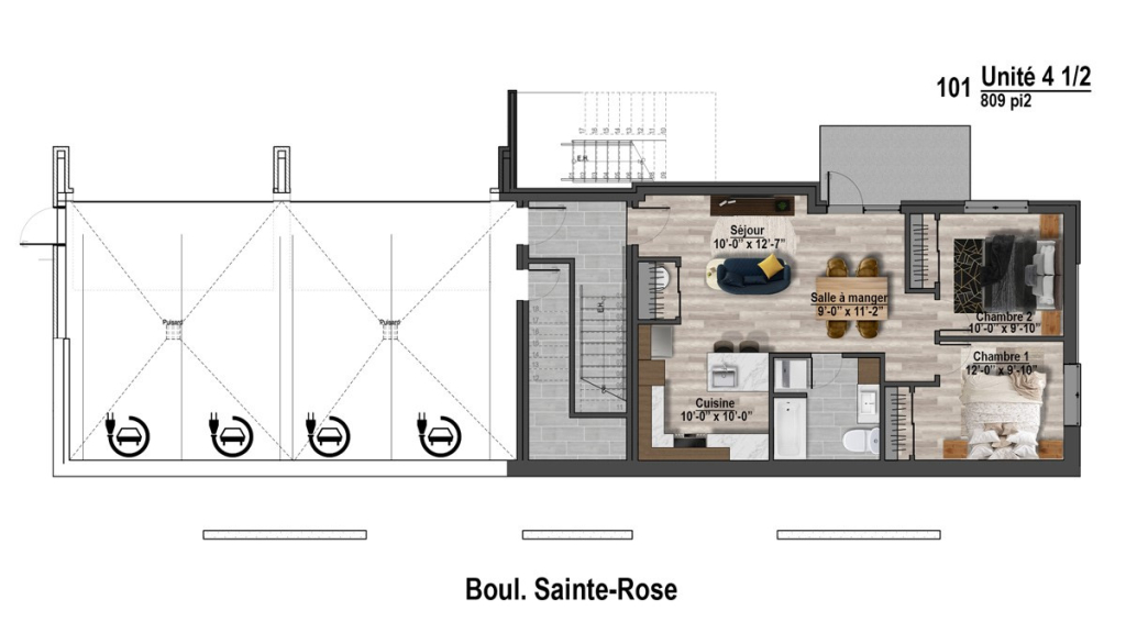 4-1/2, Appartement / Condo Neuf