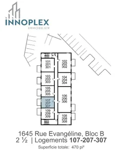 2 rooms apartment of 43 m² in Sherbrooke