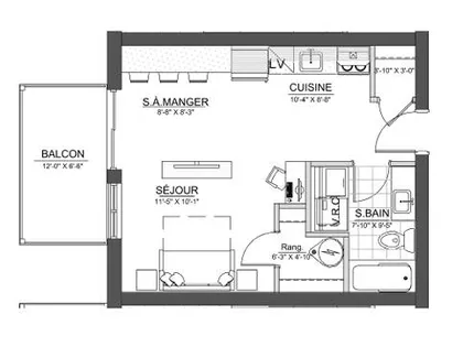 2 rooms apartment of 43 m² in Sherbrooke