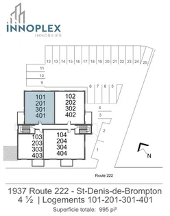 4 rooms apartment of 92 m² in Saint-Denis-de-Brompton
