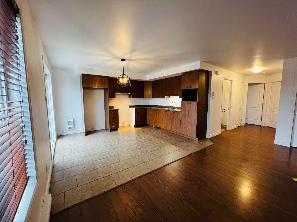SUPERBE appartement style CONDO récent, grand 4 1/2 (1005 p.c.), dans un environnement paisible et très recherché, à seulement 9 ms de Québec.