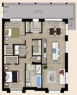 4 rooms apartment of 113 m² in L'Assomption