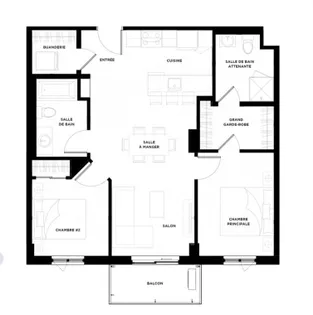 4 rooms apartment of 78 m² in Montreal