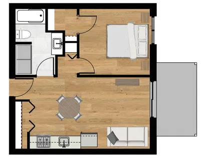 3 rooms apartment of 52 m² in Sherbrooke