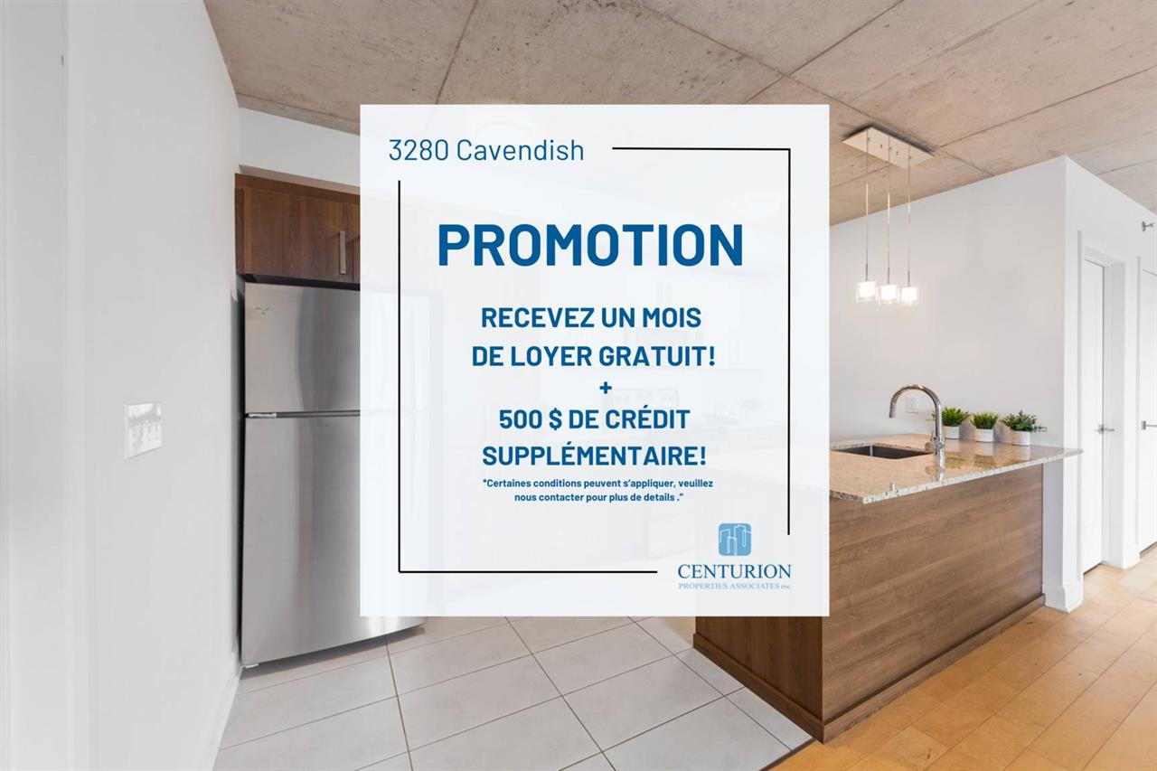 1 Bedroom + Den - 3280 Cavendish Boulevard, Montréal