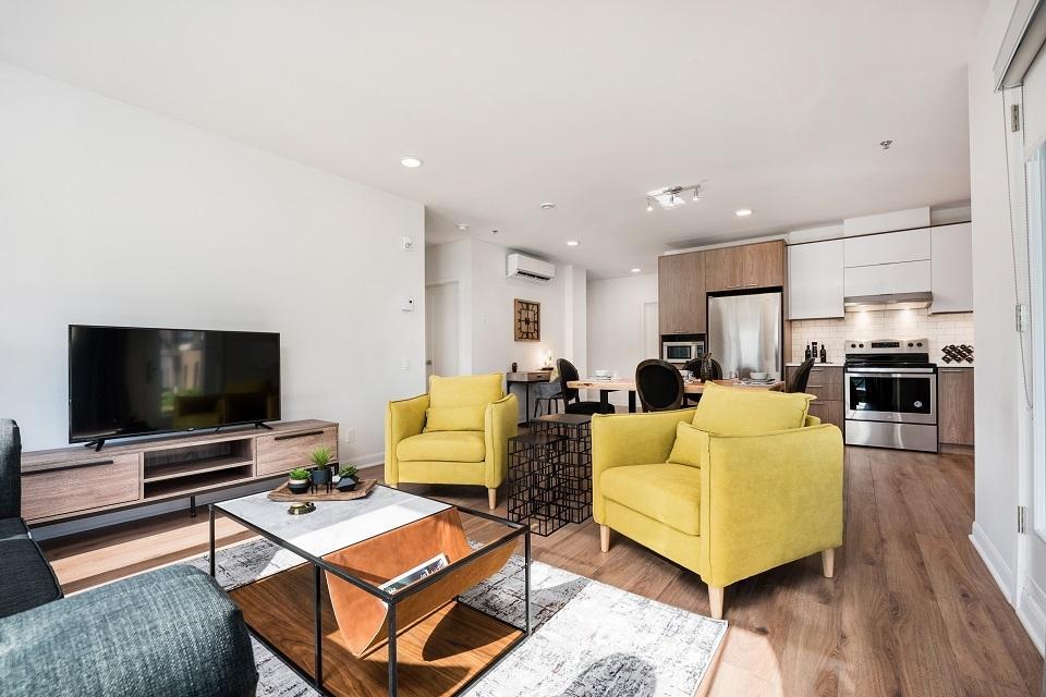Appartements à 2 chambres (4 1/2) + 1,5 Salles de Bain | Style condo à Brossard