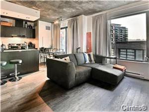GRIFFINTOWN DOWNTOWN MONTREAL CENTRE-VILLE CONDO. Available NOW FULLY FURNISHED ON THE 9TH FLOOR. GYM, POOL, SAUNA, ROOFTOP LOUNGE. SECURITY. CAMERAS.