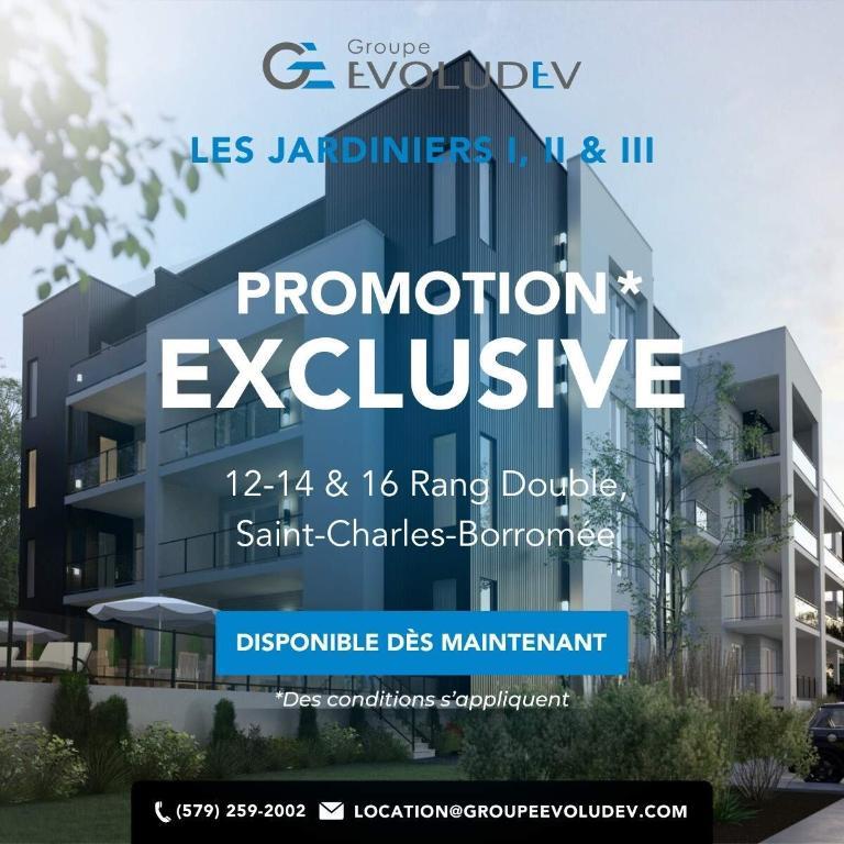 Les Jardiniers I & II | 3-4-5 ½ à louer, Joliette (SCB)