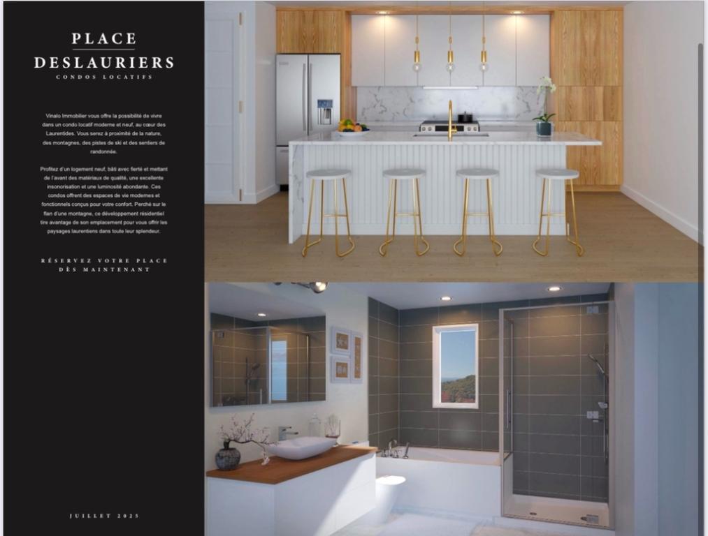 Logement condo ste-agathe 4 1/2