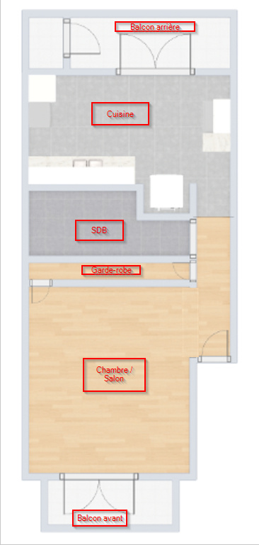 Appartement à Louer 3 1/2 Métro Honoré-B