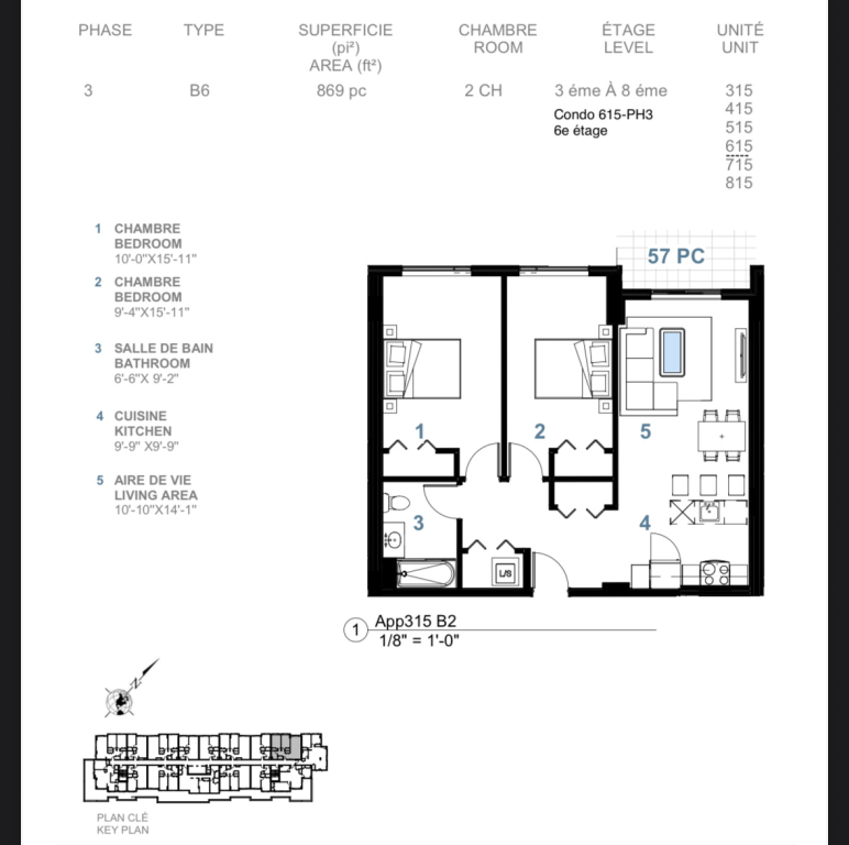 Condo 4 1/2 à Louer
