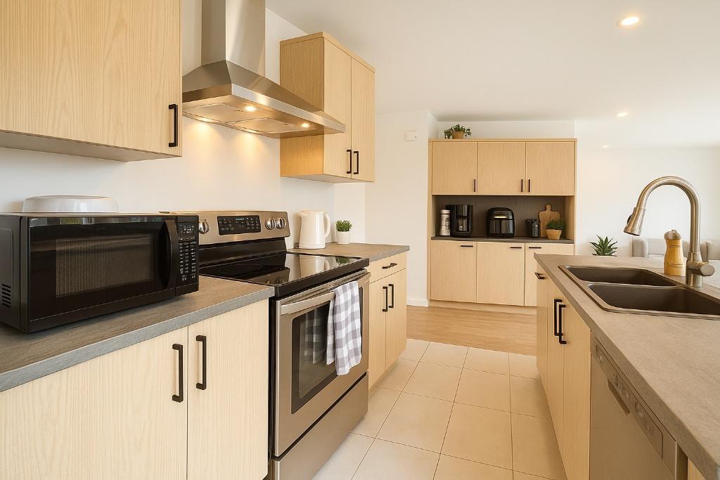 Appartement style condo 4 1/2 rez-de-chaussée avec électros ménagers