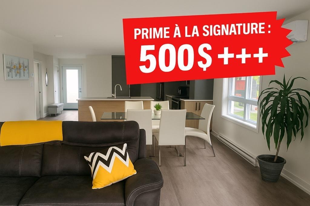 4 1/2 à louer - Prime de 500$ à la signature du bail