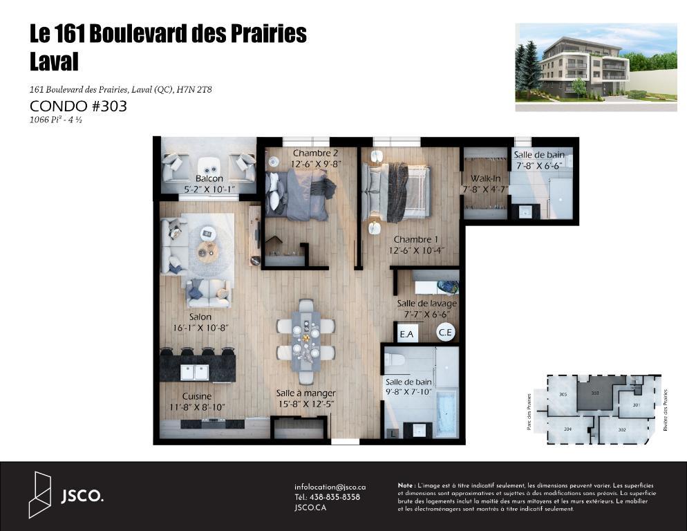 4½ à louer | 5 ÉLECTROMÉNAGERS | INTERNET | ASCENSEUR | 2SDB | GARAGE